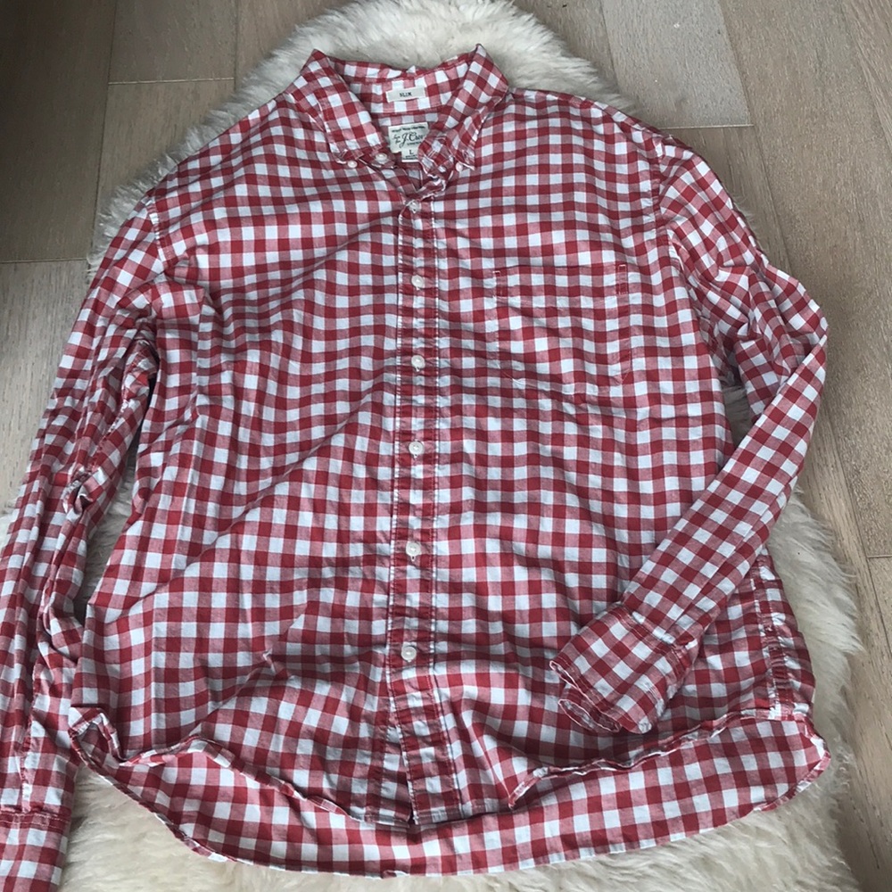 J. Crew men’s slim fit stretch button down shirt
